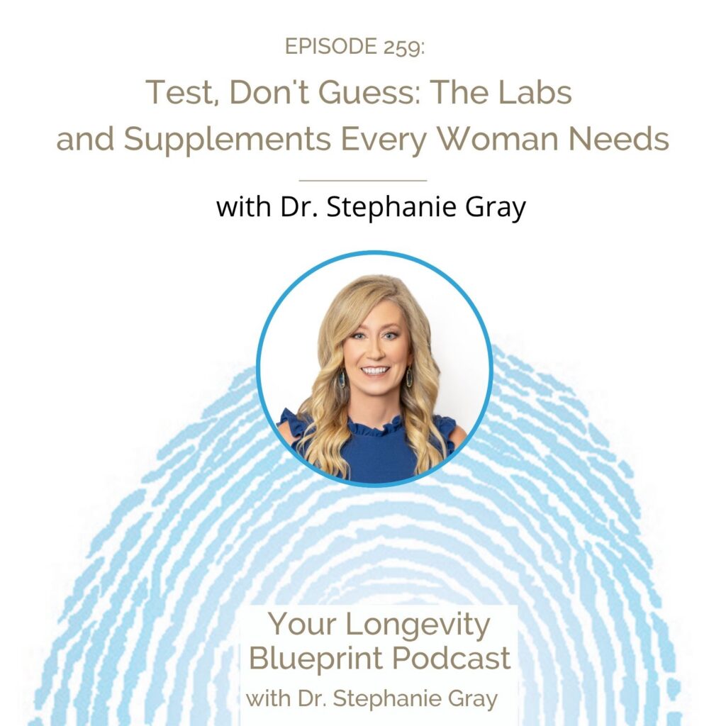Test, Don’t Guess: The Labs and Supplements Every Woman Needs with Dr. Stephanie Gray